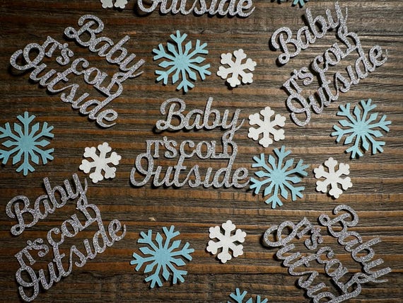 Baby It’s Cold Outside Party Confetti – 100-Piece Set for Baby Showers, Bridal Showers & Winter Parties