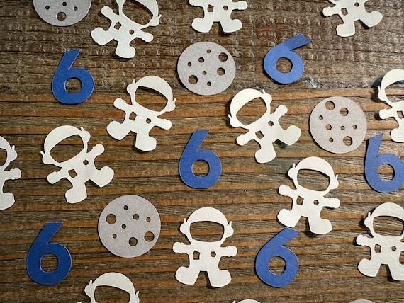 Personalized Age Astronaut Space Party Confetti, Out of This World Confetti