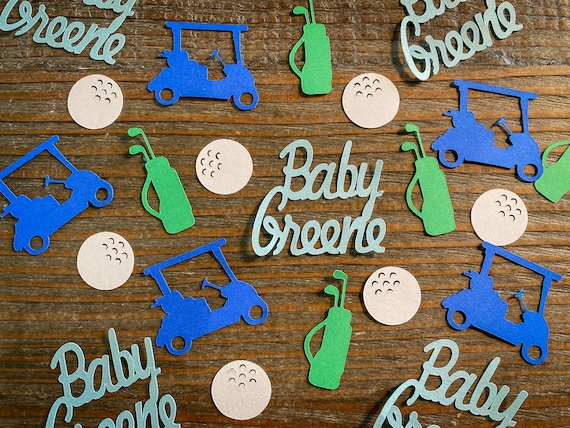 Personalized Golf Baby Shower Confetti