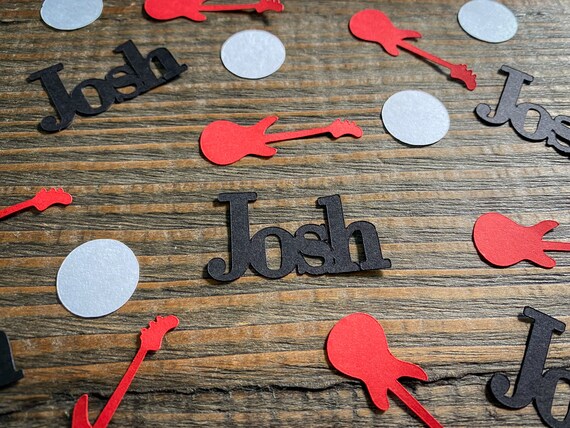 Personalized Electric Guitar Confetti