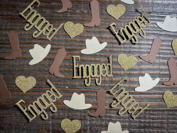Cowgirl Engagement & Bachelorette Party Confetti
