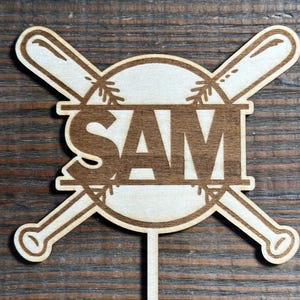 Baseball Party Cake Topper