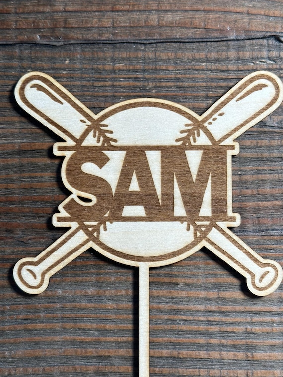 Baseball Party Cake Topper