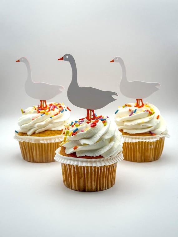 Goose Cupcake Toppers – Set of 12