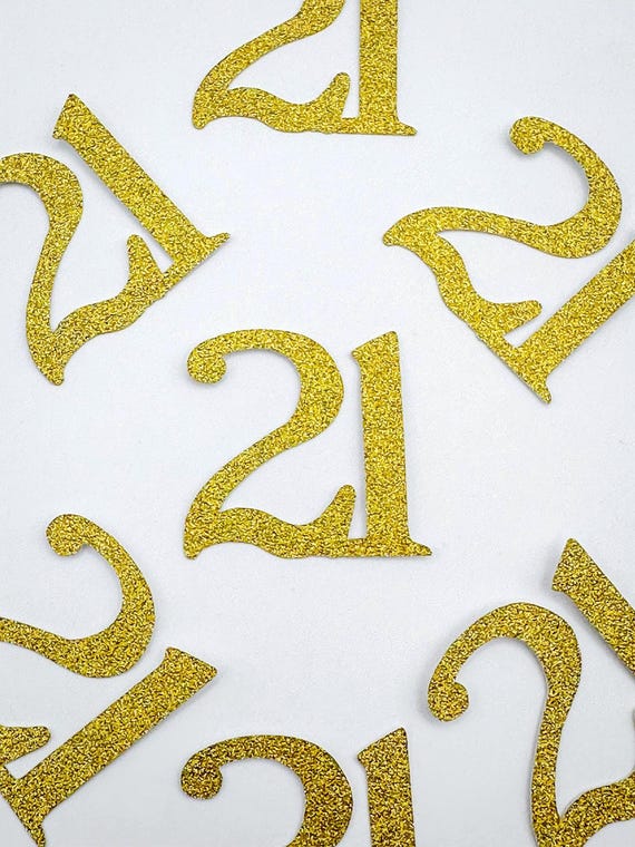 21st Birthday Party Confetti