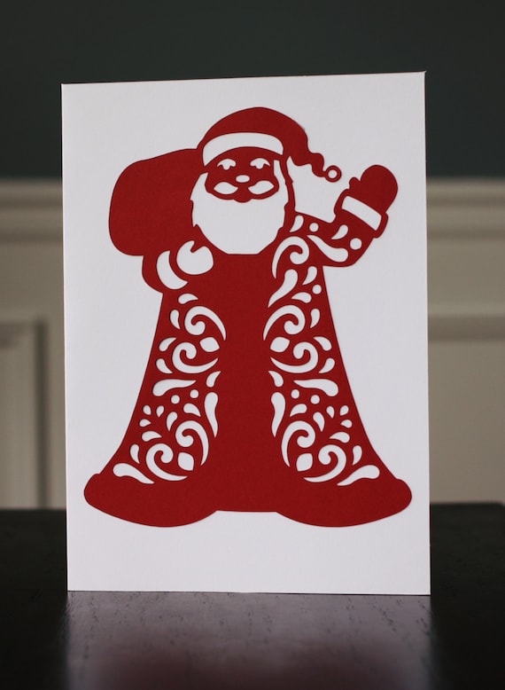 Santa Christmas Card Set