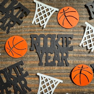 Confettis de fête du premier anniversaire de la recrue de basket-ball