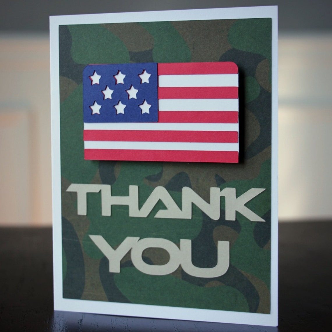 Army Party Military Thank You Card Set Etsy