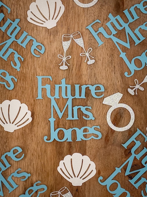 Personalized Future Mrs. Beach Bachelorette Party Confetti