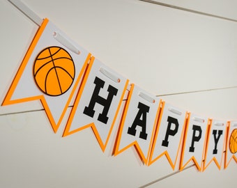 Striscione di compleanno a tema basket