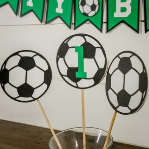 Soccer Party Age Centerpiece