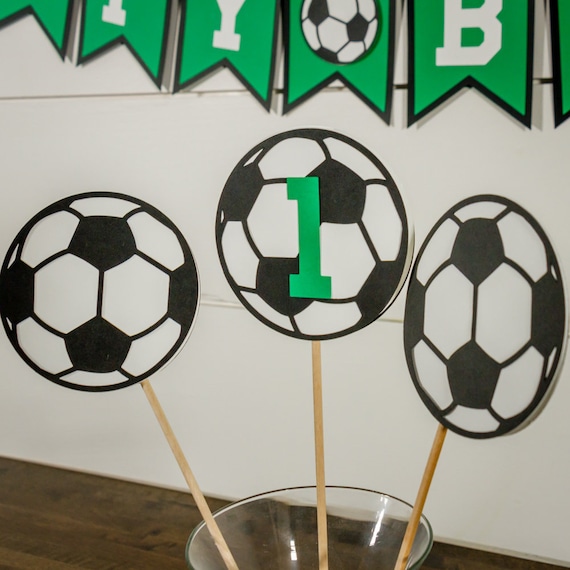 Soccer Party Age Centerpiece