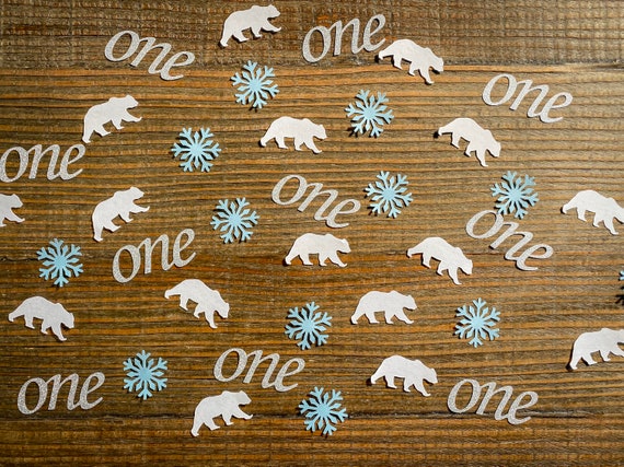 First Birthday Polar Bear Confetti