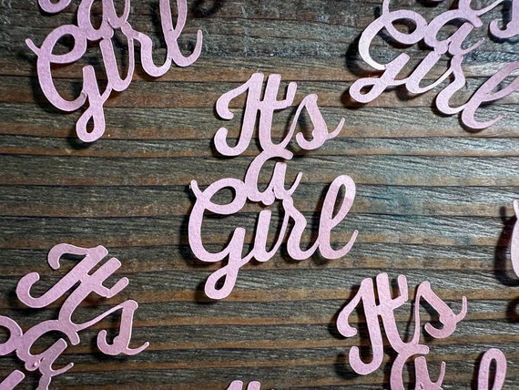 Pink Its's Girl Baby Shower Confetti