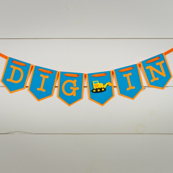 Dig In Construction Party Banner