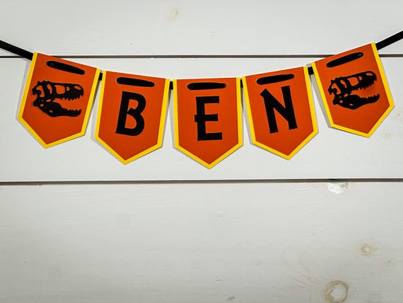 Personalized Dinosaur Banner