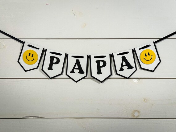 Personalized Smiley Face Banner - One Happy Dude - Happy Girl Party