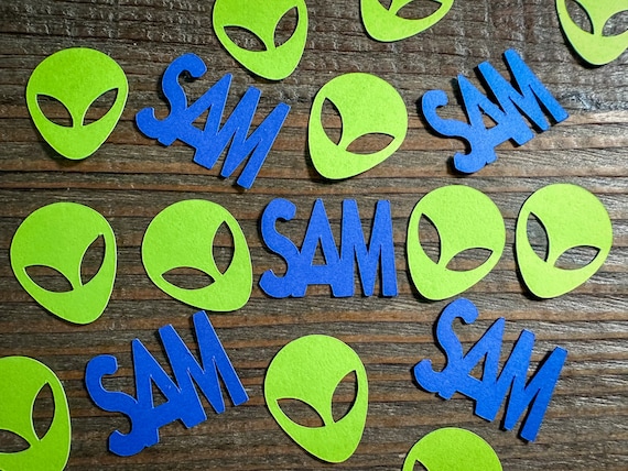 Personalized Alien Party Confetti