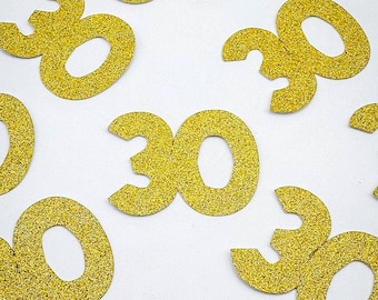 30th Birthday Confetti | 30th Anniversary Table Decor | Milestone Celebration | Custom Age & Colors