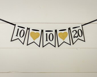 Wedding Date Engagement Photo Shoot Banner