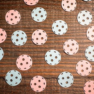 Confeti para fiesta de baby shower con revelación de género de Pickleball