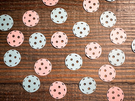 Pickleball Gender Reveal Baby Shower Party Confetti