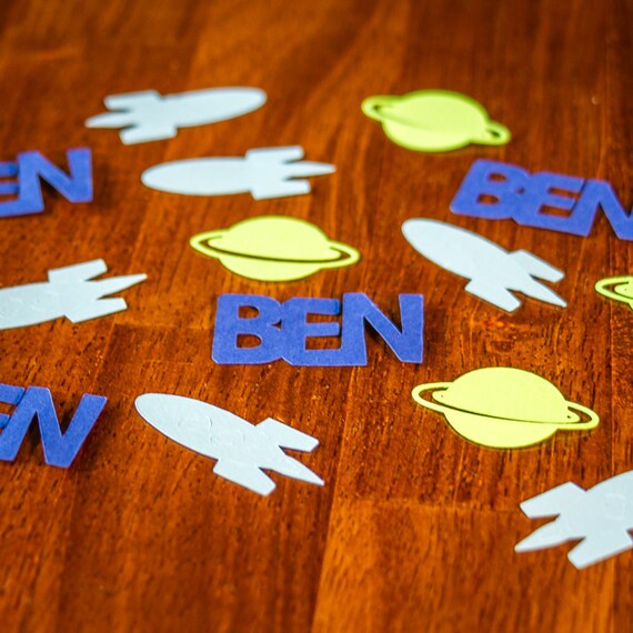 Personalized Space Party Confetti