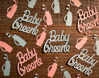 Personalisierte Golf Gender Reveal Baby Shower Party Confetti