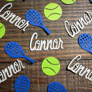 Personalisierte Tennis Party Confetti