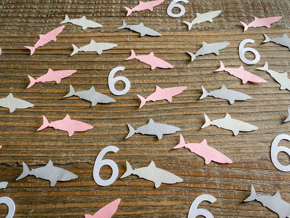 Shark Party Age Confetti