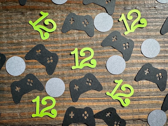 Personalized Age Gamer Video Game Party Confetti