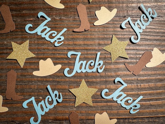 Personalized Rodeo Birthday Confetti
