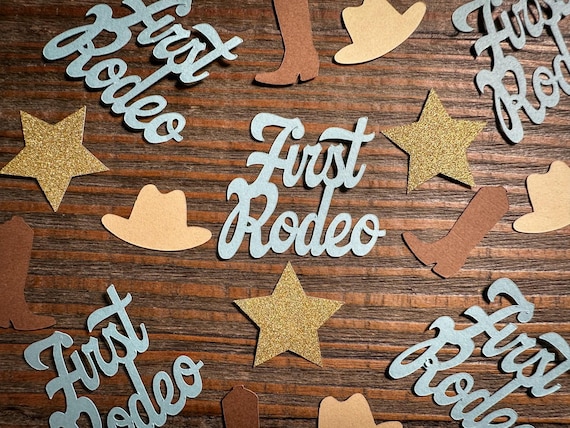 First Rodeo Birthday Party Confetti