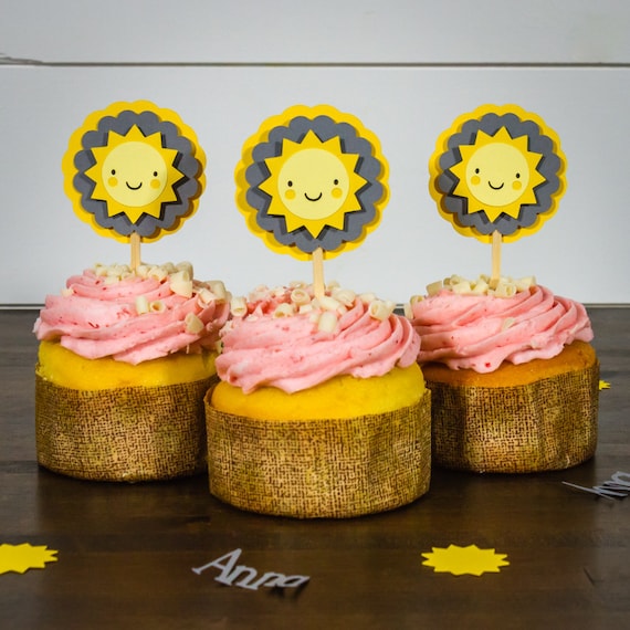 You Are My Sunshine Cupcake Toppers