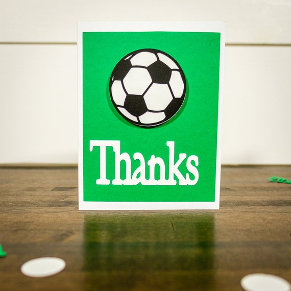 Soccer Party Thank You Card