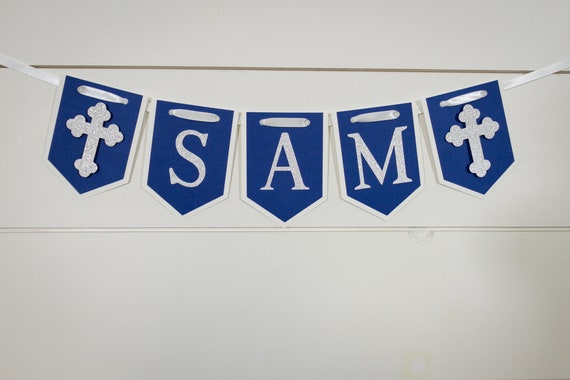 Personalized Baptism First Communion Banner