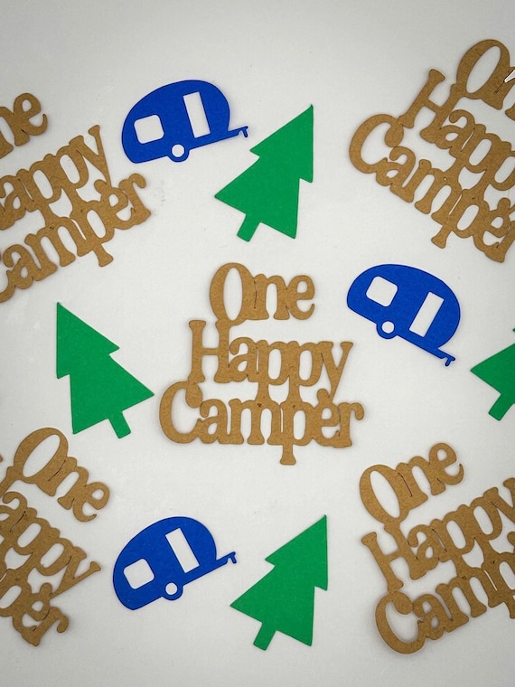One Happy Camper Confetti – 100 Piece Party Pack