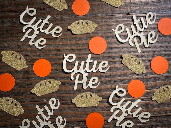 Cutie Pie Party Confetti – Custom Colors for Birthdays & Baby Showers (100 pcs)