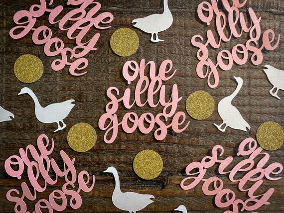 One Silly Goose First Birthday Confetti – 100 Pieces