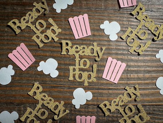 Ready to Pop Baby Shower Confetti – Gender Reveal Party Décor – 100-Piece Set