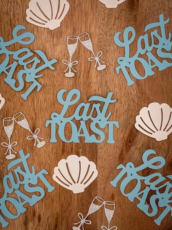 Last Toast on the Coast Party Confetti
