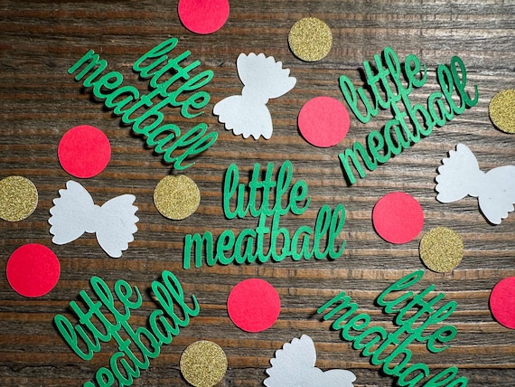 Little Meatball Confetti – Baby Shower & Birthday Party Table Scatter