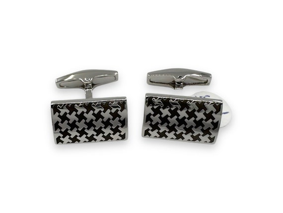 Vintage Sterling Silver Burberry Cufflinks In Gif… - image 4