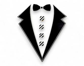 Vintage Tuxedo Shirt Studs, Onyx Mother of Pearl, Groomsmen Gift