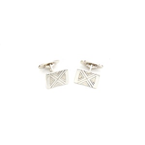 Georg Jensen Cufflinks Sterling Silver Vintage 1950&#39;s Denmark Weddings Men&#39;s Fathers Day Gifts Jewelry Accessories Art Deco Tuxedo