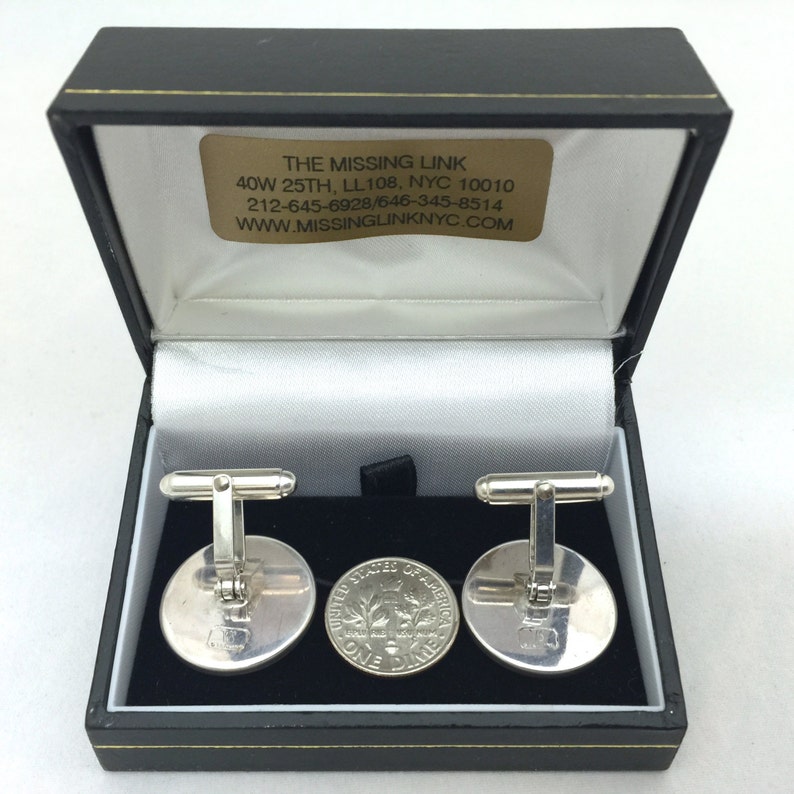 Authentic Vintage Mercury Dime Sterling Silver Cufflinks Circa 2000/'s