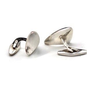 1950s Georg Jensen Cufflinks Sterling Silver Vintage Denmark Weddings Men&#39;s Fathers Day Gifts Jewelry Accessories Art Deco Fashion Design