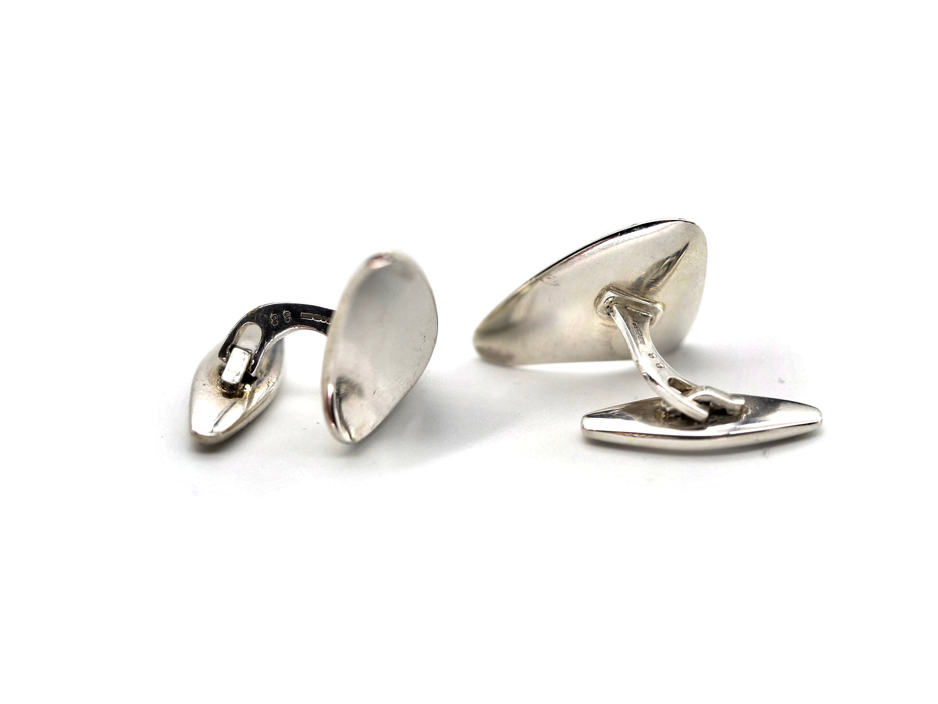 1950s Georg Jensen Cufflinks Sterling Silver Vintage Denmark