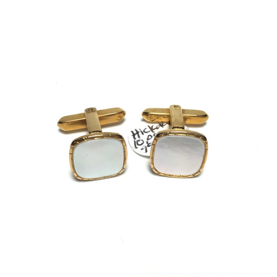 Art Deco Hickok Mother of Pearl with Gold Filled … - image 2