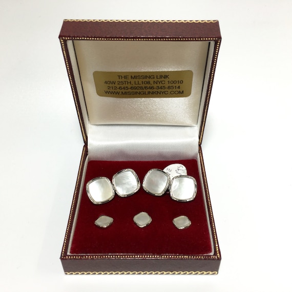 Boutons De Manchette Vintage Blason Royal Hawaïen - Or 14K Et émail, Période Art Déco - État Excellent